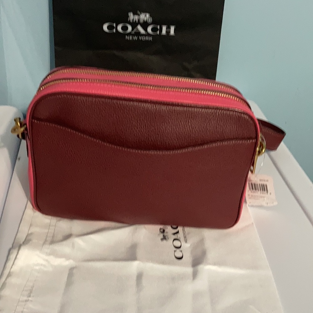 Coach Cassie color block pebble leather Camera baga - Picture 5 of 14